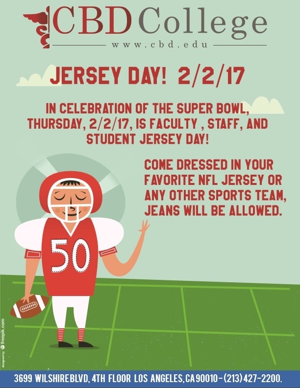 JERSEY DAY FEBRUARY 2ND 2017 CBD College