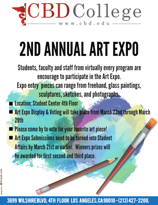 Vote CBD College's 2nd Annual Art Expo