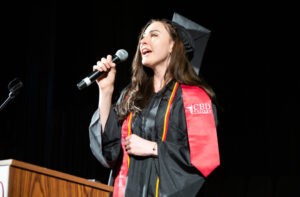 A female graduate from CBD College.