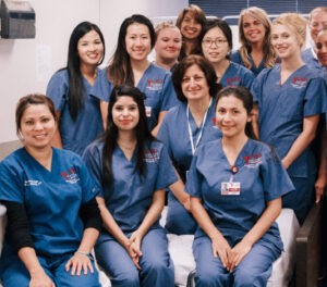 Students studying Diagnostic Medical Sonography at CBD College.