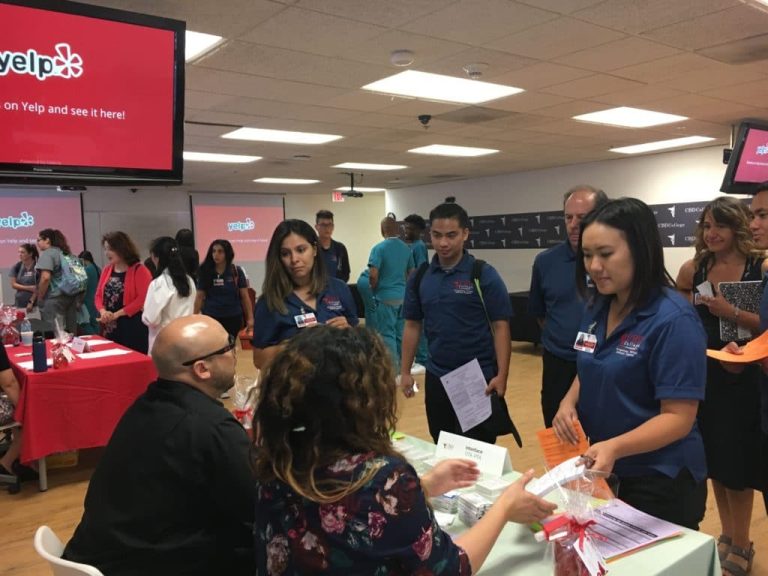 Group of CBD College students at an event.