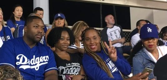 CBD College students wearing Healthcare Night 2017 shirts at the event.