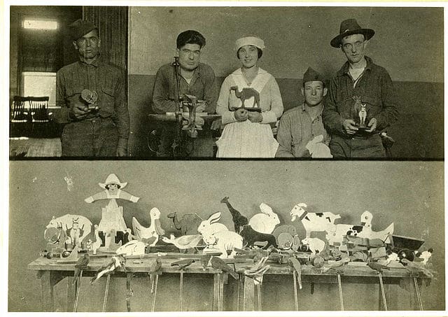 Vintage photo of Eleanor Clark Slagle, the pioneering figure in Occupational Therapy. She dedicated her life to promoting the profession and establishing occupational therapy as a professional occupation. Her contributions include founding and directing the department of occupational therapy at Johns Hopkins University, serving as the first female president of the National Society for the Promotion of Occupational Therapy, and training over 4000 occupational therapists.