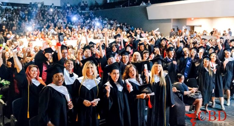 Group photo of July 2017 graduates celebrating their achievement.