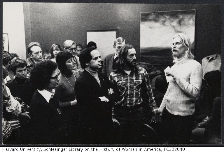 Bruce Voeller with colleagues or members of the Mariposa Foundation, the organization he established to conduct research on human sexuality and sexually transmitted diseases.