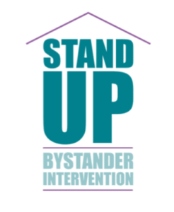 Image representing Bystander Intervention Month, showing individuals stepping in to prevent harm or intervene in a potentially harmful situation, promoting awareness and education about bystander intervention.