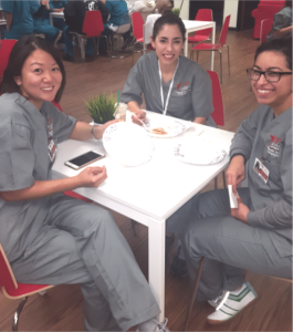 CBD College students and staff gather in the cafeteria, enjoying a delicious pancake breakfast to celebrate National Pancake Day.