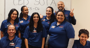 Group of students participating in Occupational Therapy Tuesdays event organized by the Student Occupational Therapy Association at CBD College.