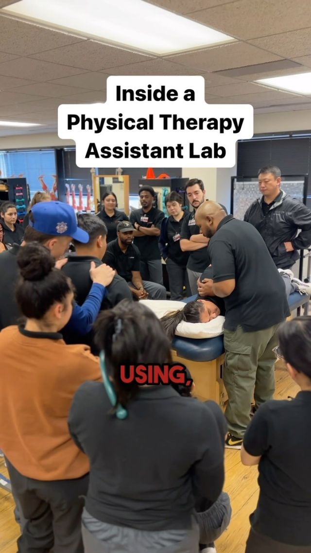 A Teaching Moment - Courtesy of Physical Therapy Assistant Instructor Anthony Forte!Has physical therapy impacted your life or someone that you know?#physicaltherapy #pta #cbdcollege #bodytransformation #flexibility
