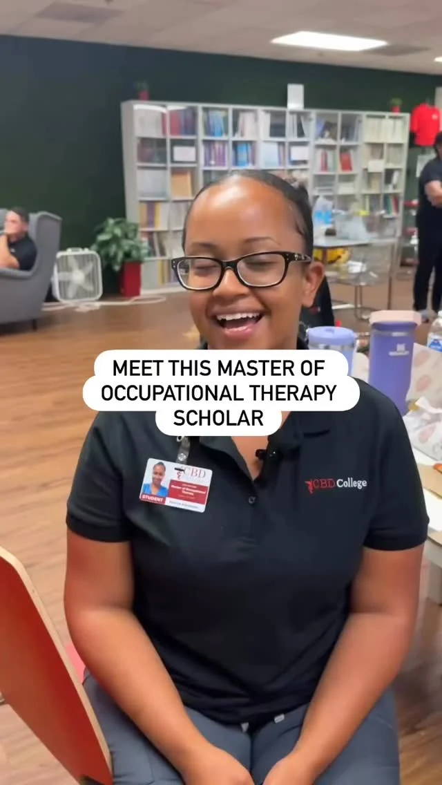 Reflections from the first cohort of our Master in Occupational Therapy Program 📖📚Thank you Patrice for sharing your experience with us! #ot #occupationaltherapystudent