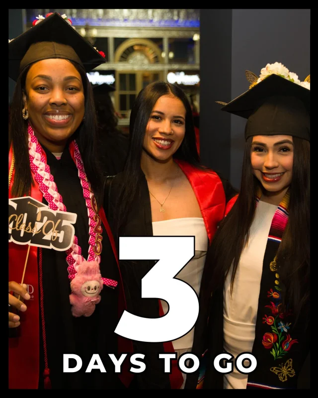 3 DAYS. That’s all that stands between our grads and the stage. Let the countdown begin! 🎉🎉🎊