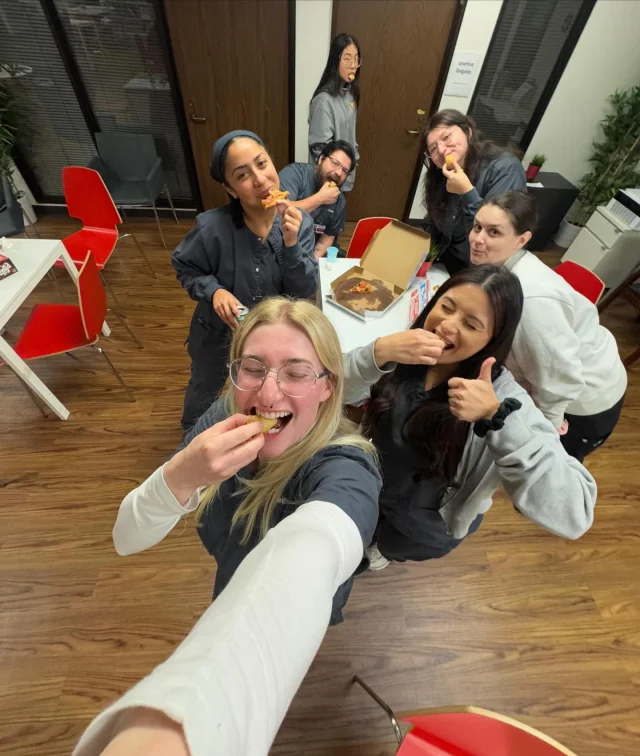 This is how you celebrate being champions! 🍕Big shout outs to this class of DMS Scholars for winning the Halloween Costume Contest! Swipe to the last slide to see their costume! #studentlife #pizzaparty
